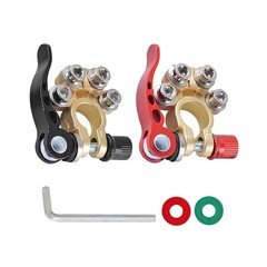Car Battery Terminal Connectors 4 Way Quick Release Positive Negative