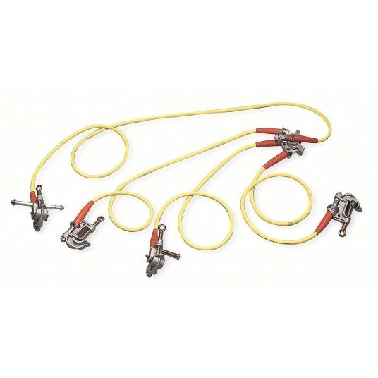 SALISBURY 24308 Four Way Grounding Set 10 ft Cable/(3) 6 ft Cable