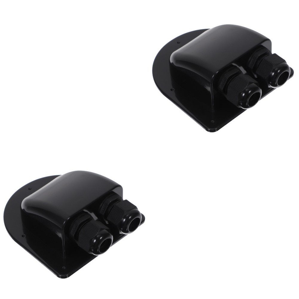 2pcs Cable Gland Waterproof Cable Pass Through 2-hole Rv Gland