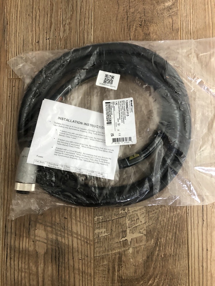Woodhead BradPower Cordset 12/4 AWG 4-Pole Male to Female 13006211133