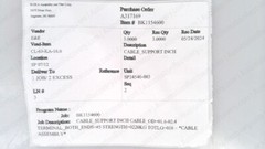 CARR LANE CL-63-KA-16.0 PACK OF 6, DOUBLE ENDED CABLE ASSEMBLIES, NEW* #337446