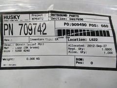 INDUSTRIAL SPARE 709742 STRAIN RELIEF NSMP