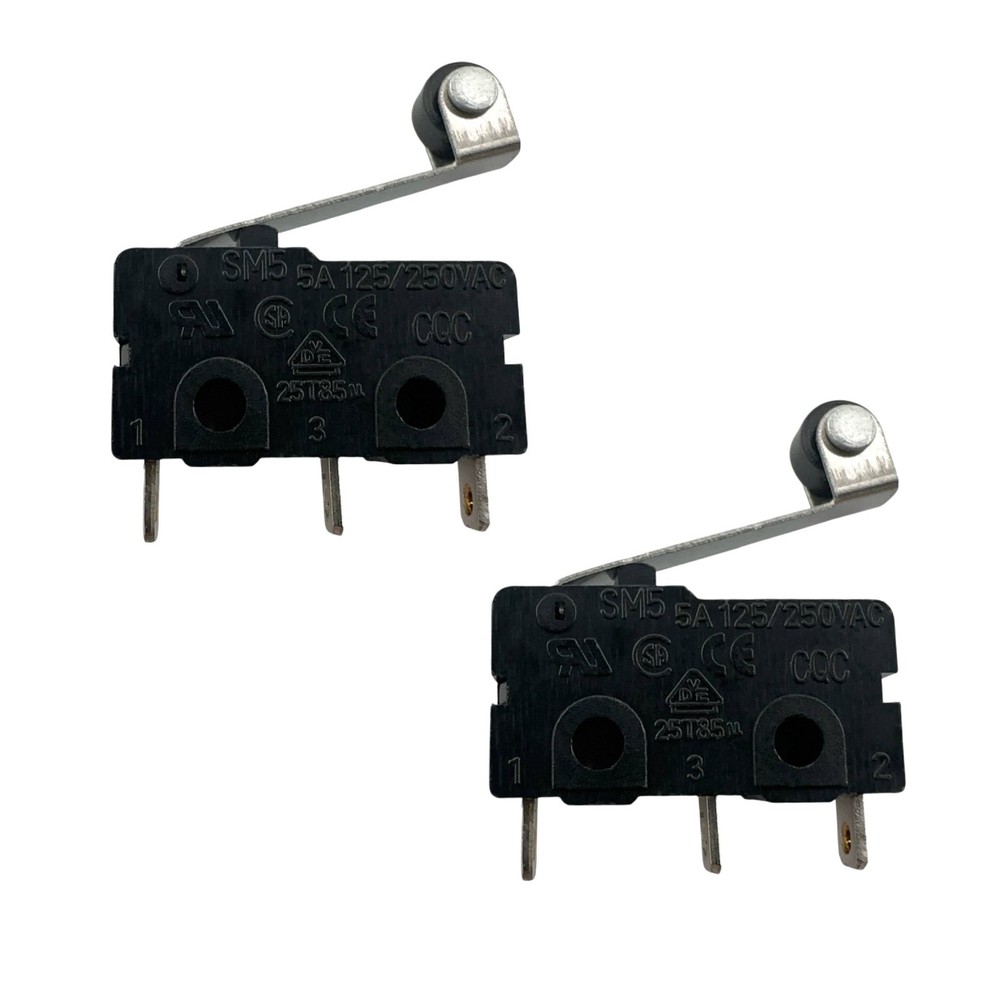 2 Pcs – DICGU SM5 Roller Lever 3-Pin Micro Switch 5A 125/250VAC