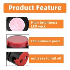 12V 24V 110V 20mA LED Indicator Light 22mm 7/8 Inch Green Yellow Red Blue White