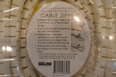 Cable Zipper Spiral Cable Wire Zip Wrap Tube Tubing Computer Cord Management