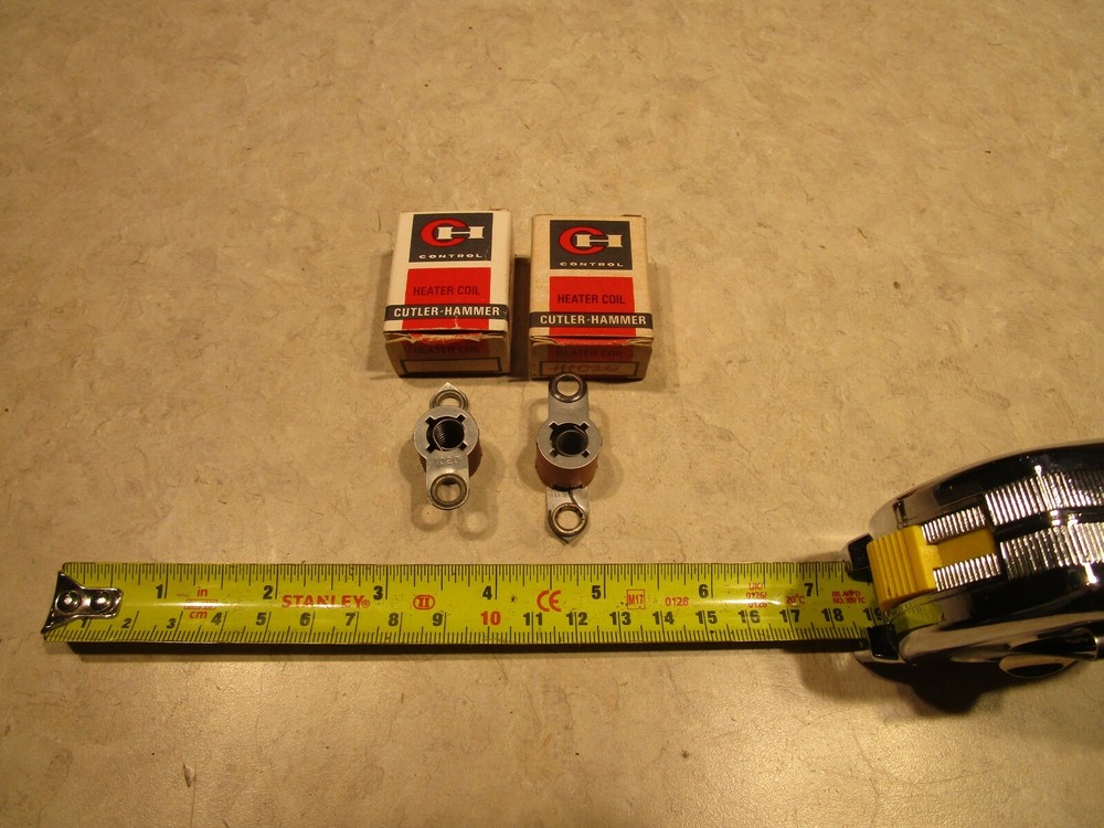 LOT OF 2 CUTLER HAMMER H1020 HEATER COILS, H0226