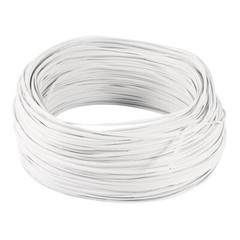 White PVC Coated Electro Galvanized 0.55mm Diameter Iron Wire 100M