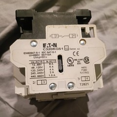 Eaton AN16BN0 Nema Size 0 18A Contactor Series C1