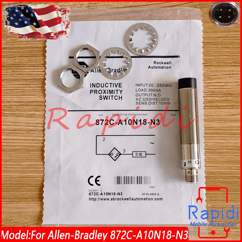 Inductive Proximity Sensor Switch For Allen-Bradley 872C-A10N18-N3 872CA10N18N3
