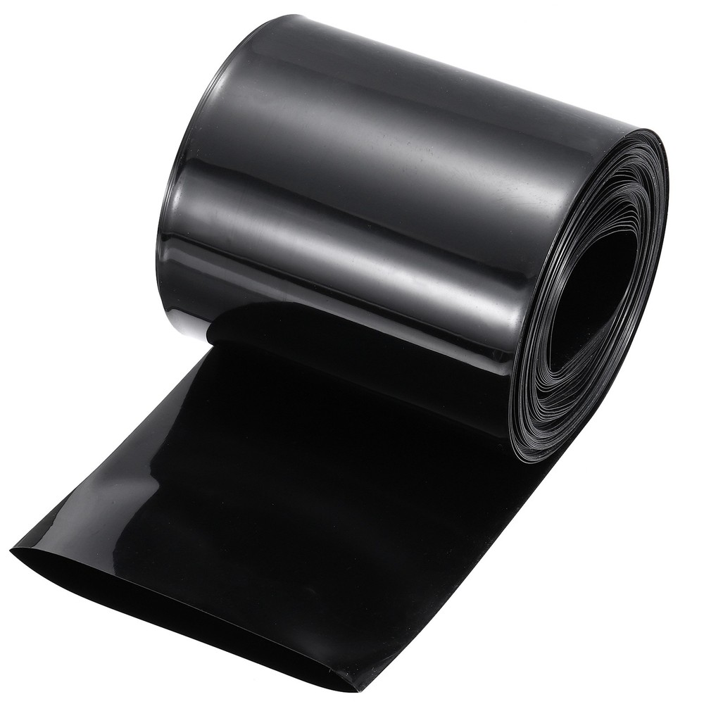 Battery Wrap 90mm Flat 33 ft PVC Heat Shrink Tube Wraps Black