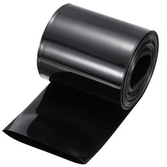 Battery Wrap 90mm Flat 33 ft PVC Heat Shrink Tube Wraps Black