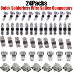 Low Voltage Wire Connectors Quick Solderless Wire Splice Connector 1/2/3 Way 24X