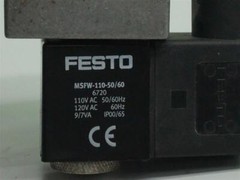 Festo 7802 MFH-3-1/8 Solenoid Valve w/ MSFW-110-50/60 Coil 30 Days Warranty