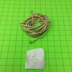 Telephone 15FT Beige TWO-LINE Cable Cord