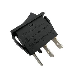 SOKEN RK1-15 Black Rocker Switch 2 Positions 3-Pins 16A 250VAC