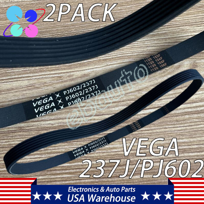 2PCS New For Kobalt Snowblower VEGA 237J/PJ602 237J PJ602 6 Ribs Belts Rubber