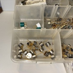 Lot of Vintage Electronics Various Brands Styles Resistors Transistors Etc