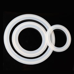 Silicone / PTFE Sanitary Clamp Gasket ID 15-197mm Tri Clamp Ferrule Pipe Fitting