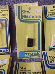 Lot of 12 Jim-pak Integrated Circuits – Assortment of Different Circuits