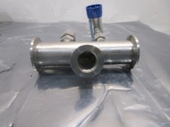 AMAT 0040-20433 Stainless Steel Vacuum Tube TEE, NW40 Flanges, 104477