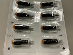 Idec AP8M222YPN10 LED Type Small Indicator Light (Pack of 8) amber