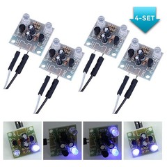 4-Piece Set 5mm LED Flash DIY Kit Electronic Kit PCB Circuit4556