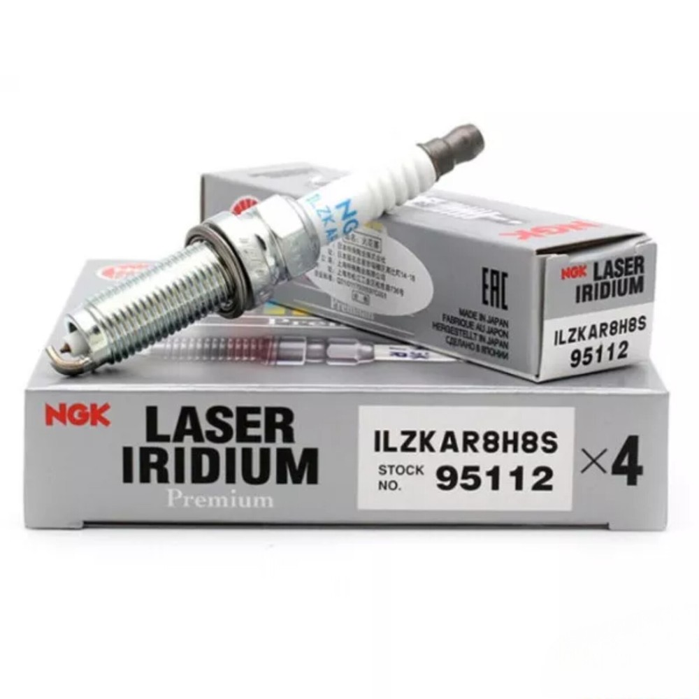 New Set of 4 ngk Laser Iridium Spark Plug ILZKAR8H8S/95112 for 16-20 Civic