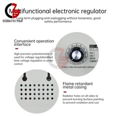 110V 4000W Adjustable Voltage Regulator Dimming SCR Temperature Speed Controller