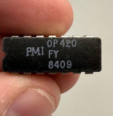 2pc PMI OP420FY Quad Micropower Op-Amp ICs Delco GM 1611901 CerDIP-14 1984 Vtg