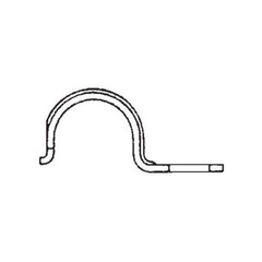SEPCO 142S, 1/2, 0.312 Hole, Znc Plated STL, 1-Hole, ClickOn, EMT Con Strap, 1pc