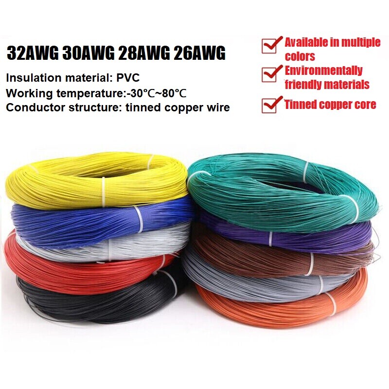 UL1571 Flexible Stranded Wire Cable PVC Insulated Electronic Wire 26 28 30 32AWG