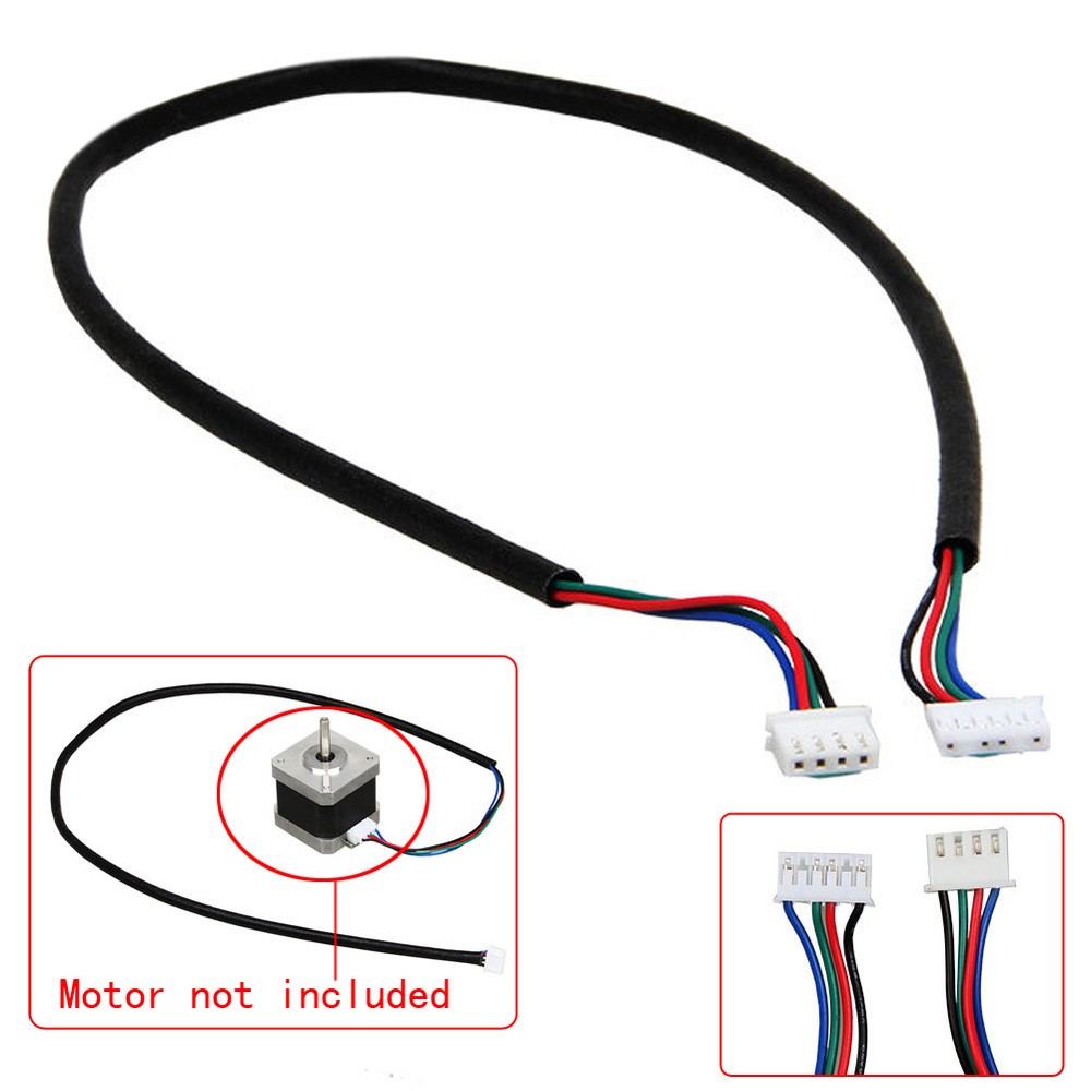 New 100cm 4-wire Cable For Stepper Motor NEMA17 Shaft For 5mm CNC Printer Hot