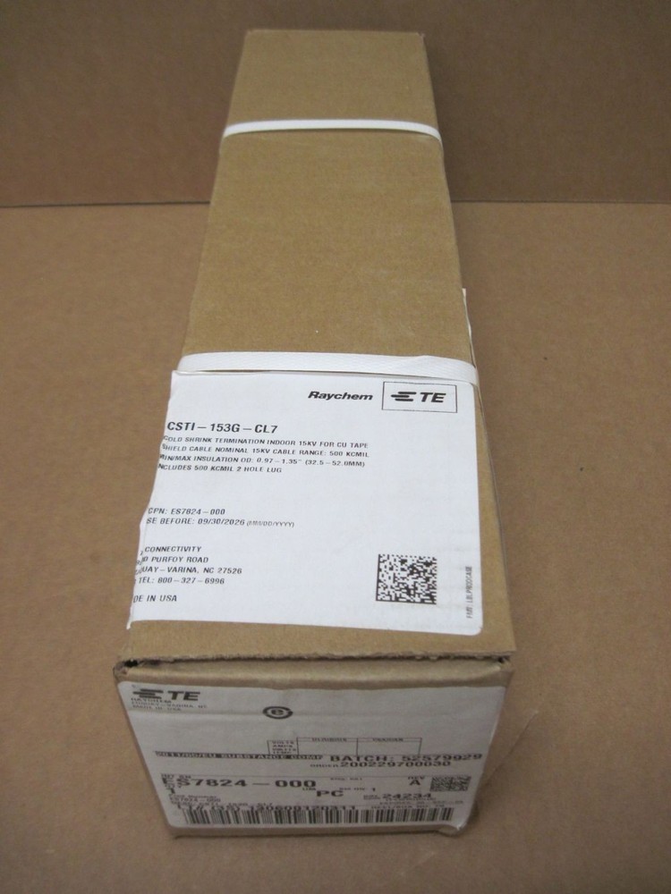 Raychem Te Connectivity CSTI-153G-CL7 Indoor Cold Shrink Termination Kit 15Kv