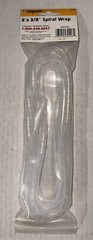Cargoloc Spiral Wrap 8ftx3/8″ FSP Clear Flexible Plastic Protects Organize Wires