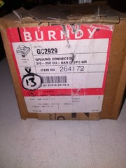 BURNDY GC2929 GROUND CONNECTOR 2/0-250 CU-BAR …each