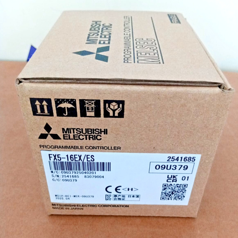 1PC- Mitsubishi FX5-16EX/ES PLC I/O Module for Use with FX5U CPU Module-New