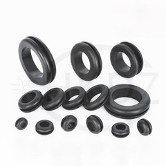 Open Wiring Grommets Rubber Black Open Grommet Cable Hole Electrical 3mm – 80mm