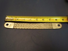 (3) 8 1/2″ LONG 1″ WIDE X 1/8″ TINNED COPPER GROUND STRAP, BRAIDED, QUALITY!