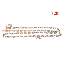 1/4 12′ G70 Truck Drag Chain J-Hooks V-Chain Flatbed Truck