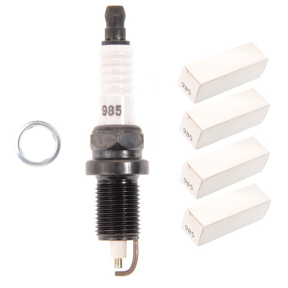 NOS Autolite 985 Copper Resistor Spark Plugs Made in USA (4,6, or 8 Pack)