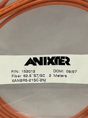 Anixter Fiber 62.5 ST/SC 2 METERS Optical Cable P/N: 152012 Orange