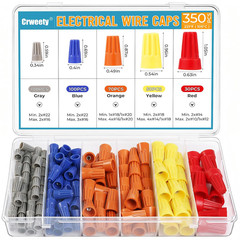 350 Pcs Wire Connectors Kit, Electrical Connectors Nuts Small, Assorted Wire