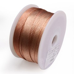 Flat Pure Copper Braid Cable Bare Copper Braid Wire Ground Lead 2mm – 28mm