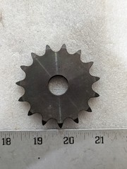 Martin 40BS17 Roller Chain Sprocket #40 Chain 17 Tooth 1-1/8 in Bore B-Hub OEM