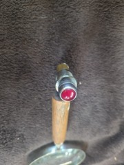 Vintage Dial Company Indicator Light Red Jewel Cut Lens 120V 75W