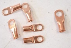 Lot Of 6 Noble Wire Tubular Lug Studs Assorted 1/2″ & 3/8″ Copper Contact