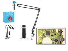 55MP 4K HDMI Industrial Laboratory Video Digital Microscope Camera 130X Zoom