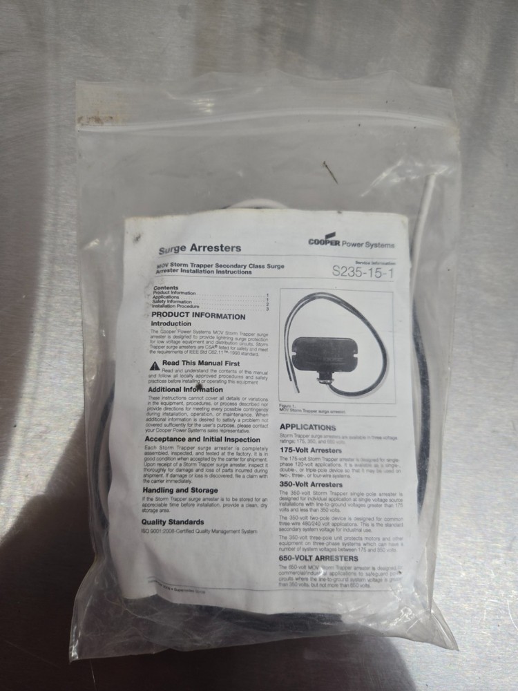 Cooper S235-15-1 VariSTAR Surge Arrester