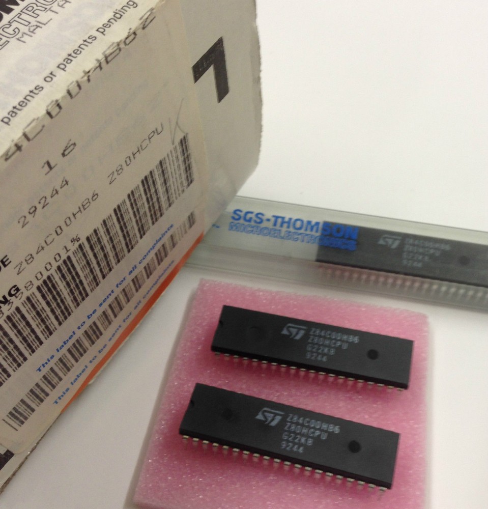 9 pieces Z84C00HB6 Z80H CPU CMOS DIP40 8MHz -40°C to +85°C Z8400 NEW