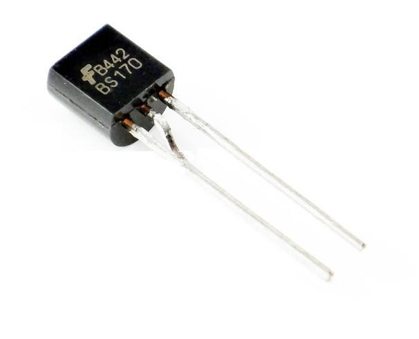 50 pcs BS170 MOSFET N-CHANNEL 60V 500mA TO-92 NEW
